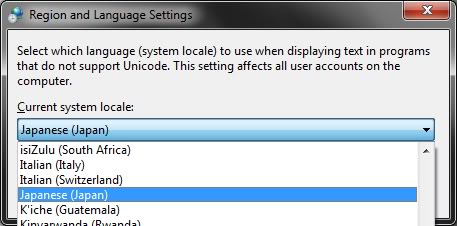 Windows 7 Change your System Locale 3