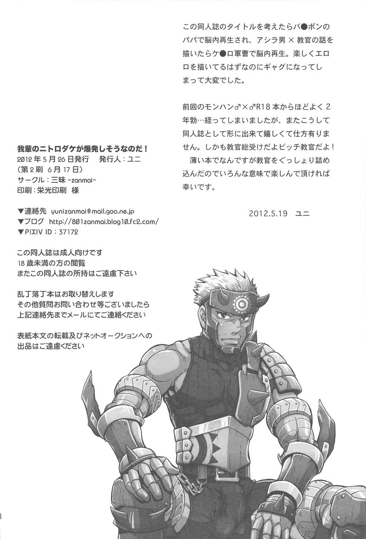 Yuni ユニ Zanmai 三昧 Monster Hunter 我輩のニトロダケが爆発しそうなのだ! 17 - Read Bara Manga  Online