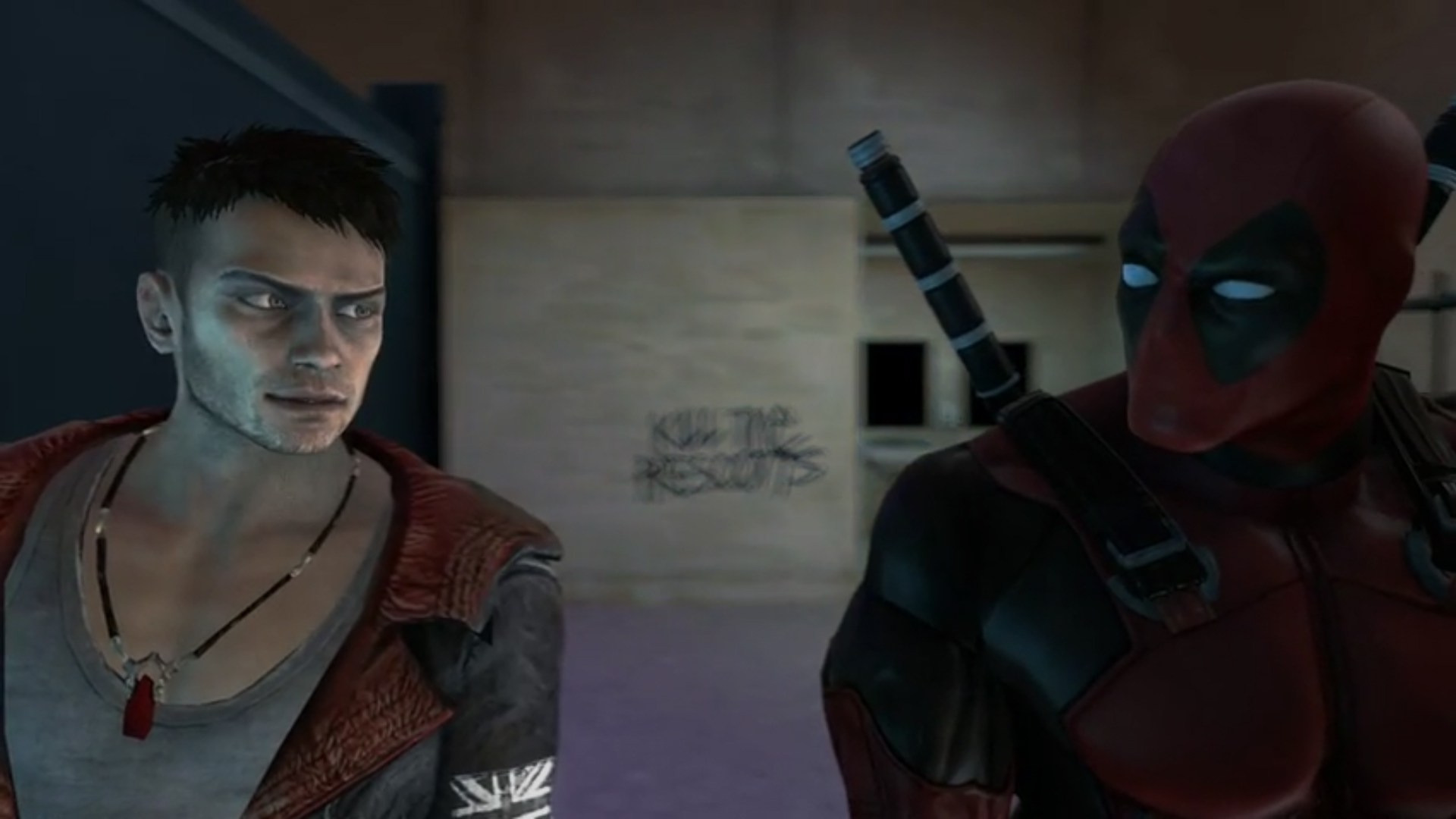 Jsh x SFM Deadpool and Devil May Cry Dante are Having Some Fun in the Night Club Men’s Room
