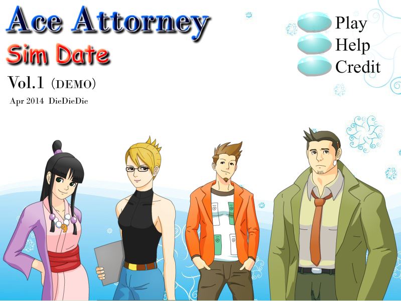HéXiéXiōngDì 和谐兄弟 DieDieDie Ace Attorney 逆転裁判 Ace Attorney Sim Date Vol 1 Demo