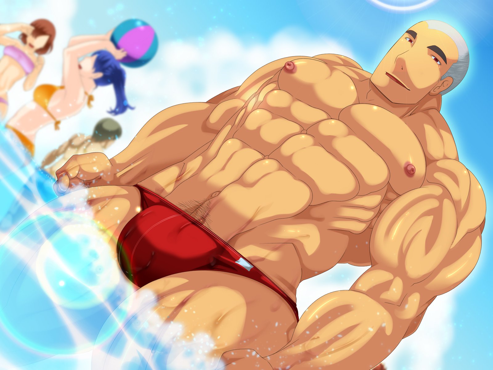 Mecharis Samabake! It is Summer! Swimsuits!! サマバケ!夏だ!水着だ!ガチムチだ!!