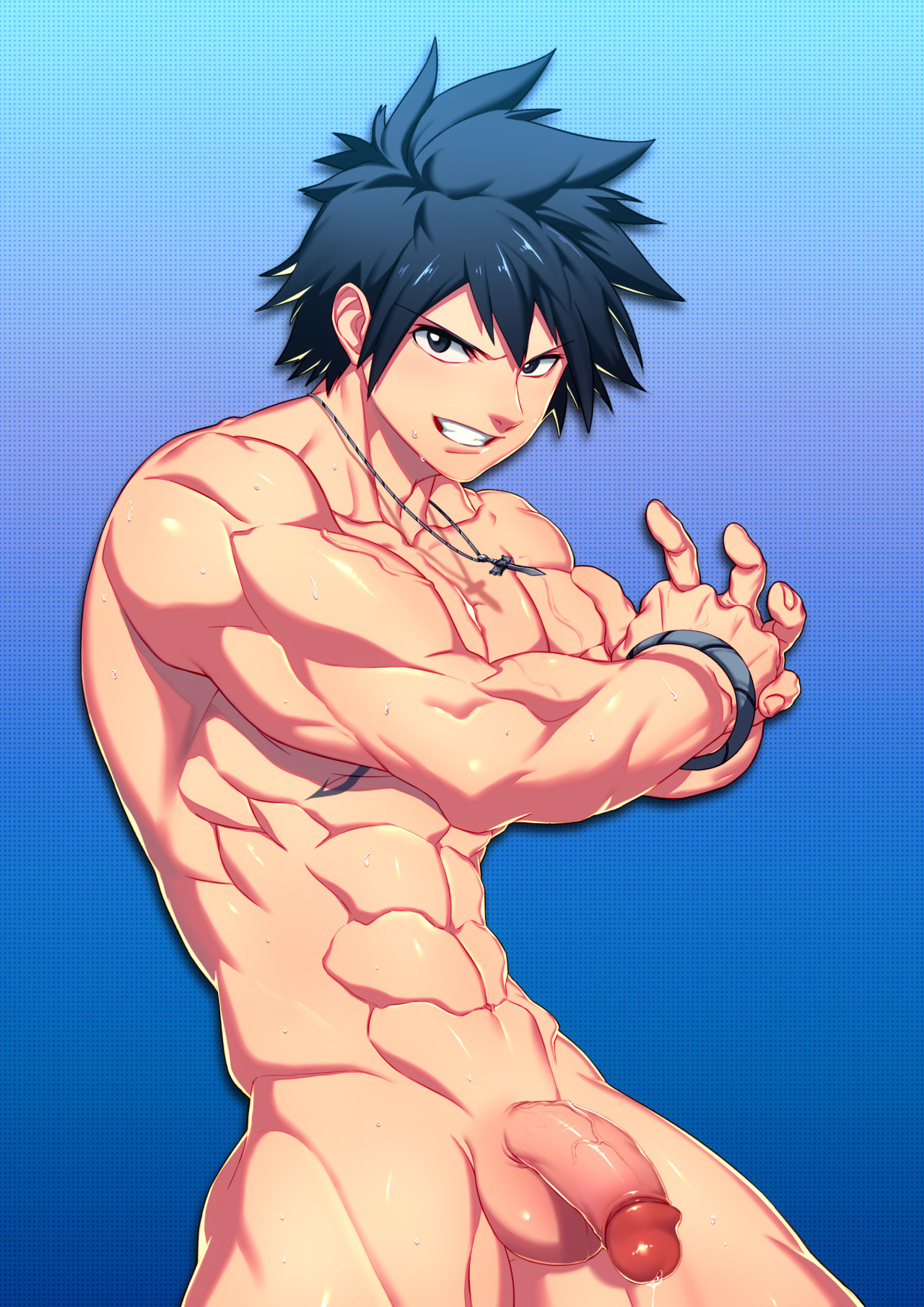 CG/Art] lvlv (Buruukeshi ブルーケシ) – Patreon 2016 July: Fairy Tail フェアリーテイル  (Gray Fullbuster グレイ・フルバスター) - Read Bara Manga Online