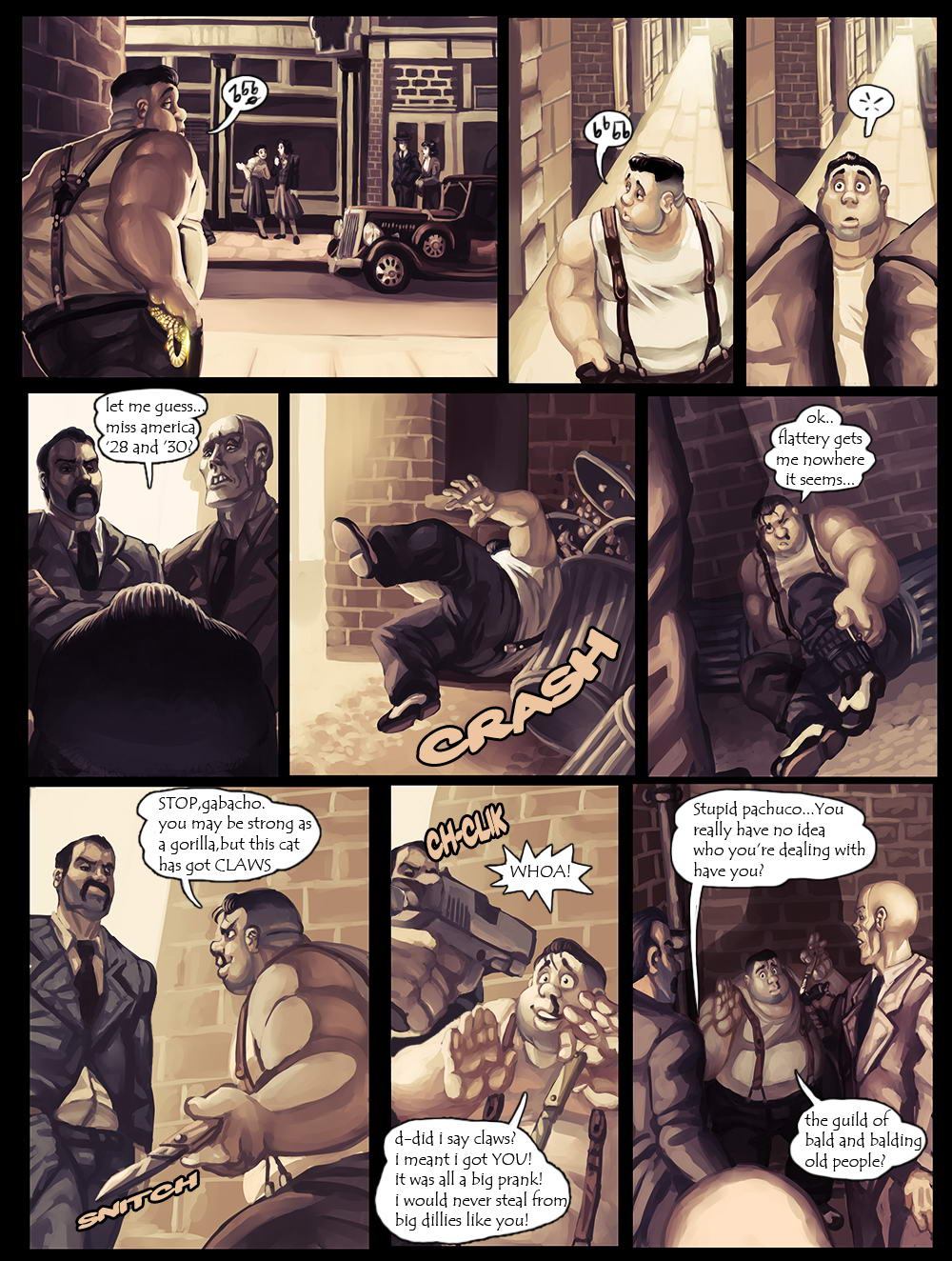 ENG] BlazingCheeks – G.G.G. Gay Gangster Ghost ゲイのギャングの幽霊 1 - Read Bara  Manga Online