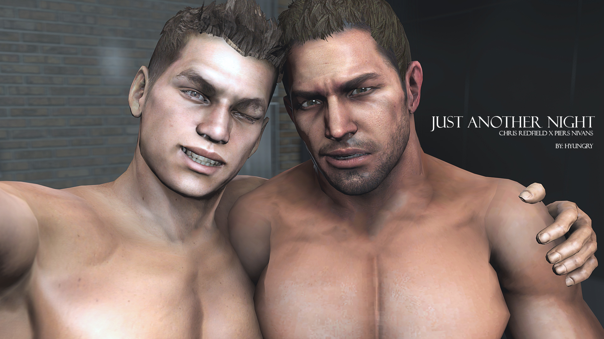 Hyungry Resident Evil バ イ オ ハ ザ-ド Just Another Night Chris Redfield x Piers...