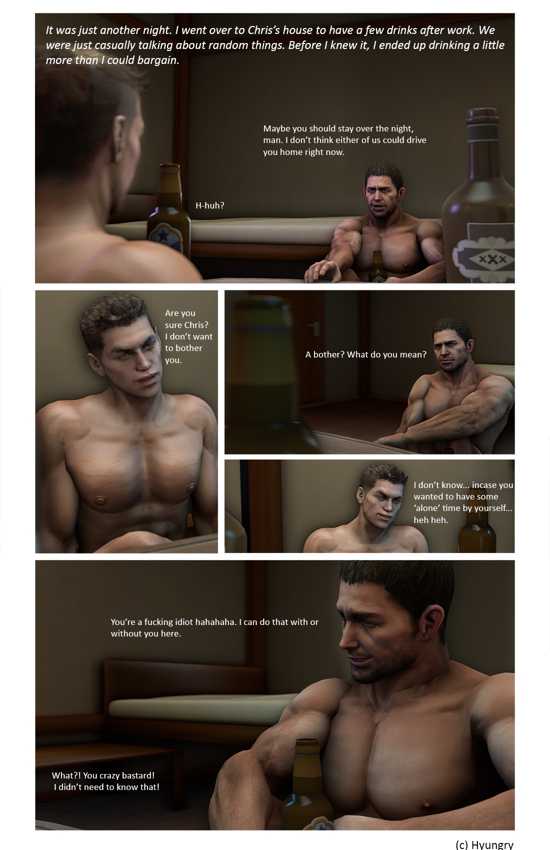 Hyungry Resident Evil バイオハザード Just Another Night Chris Redfield x Piers  Nivans 02 - Read Bara Manga Online