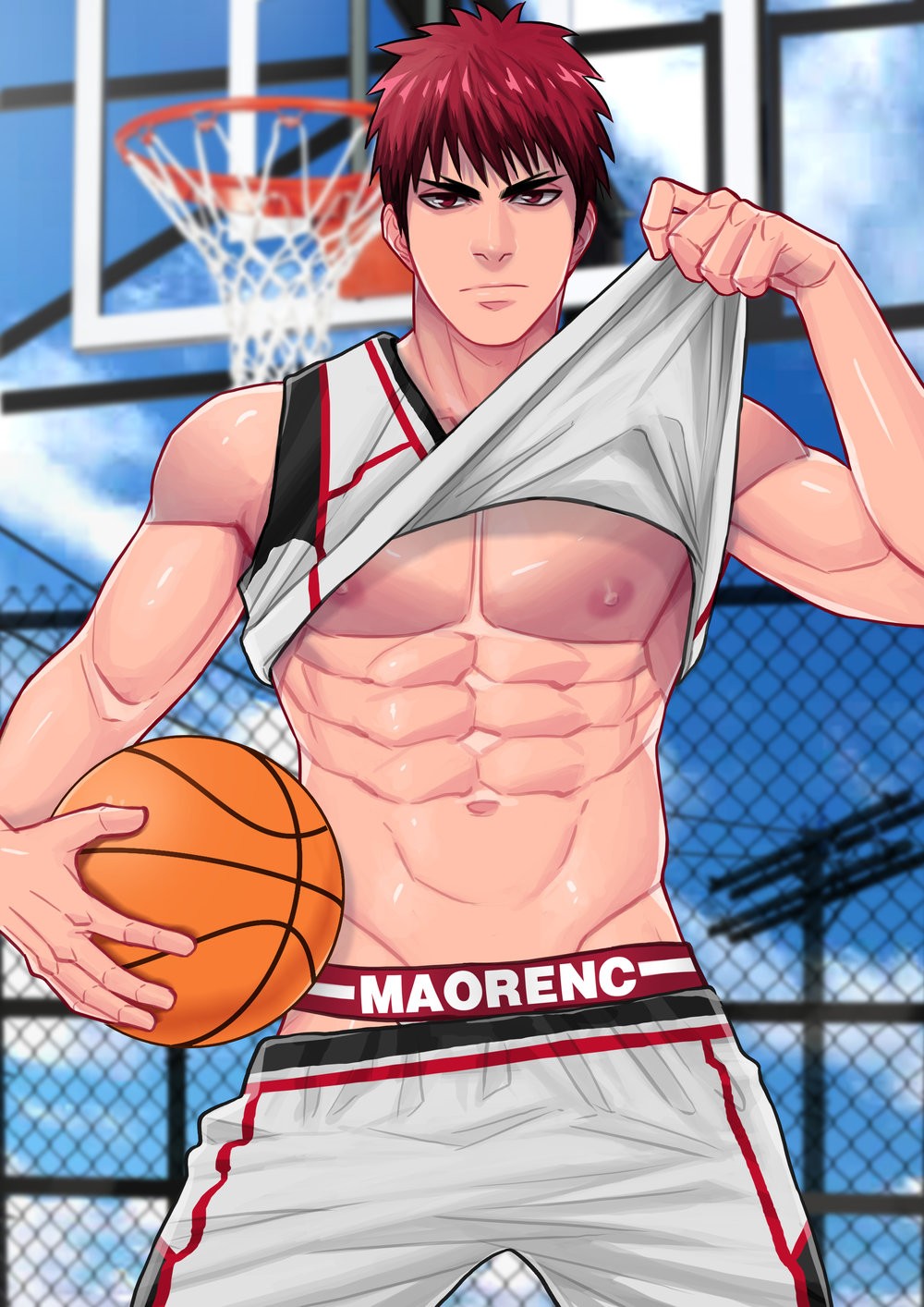 CGArt] Maorenc 毛毛人 – Patreon 2019 04 April: Kuroko no Basuke 黒子のバスケ (Taiga  Kagami 火神大我) - Read Bara Manga Online