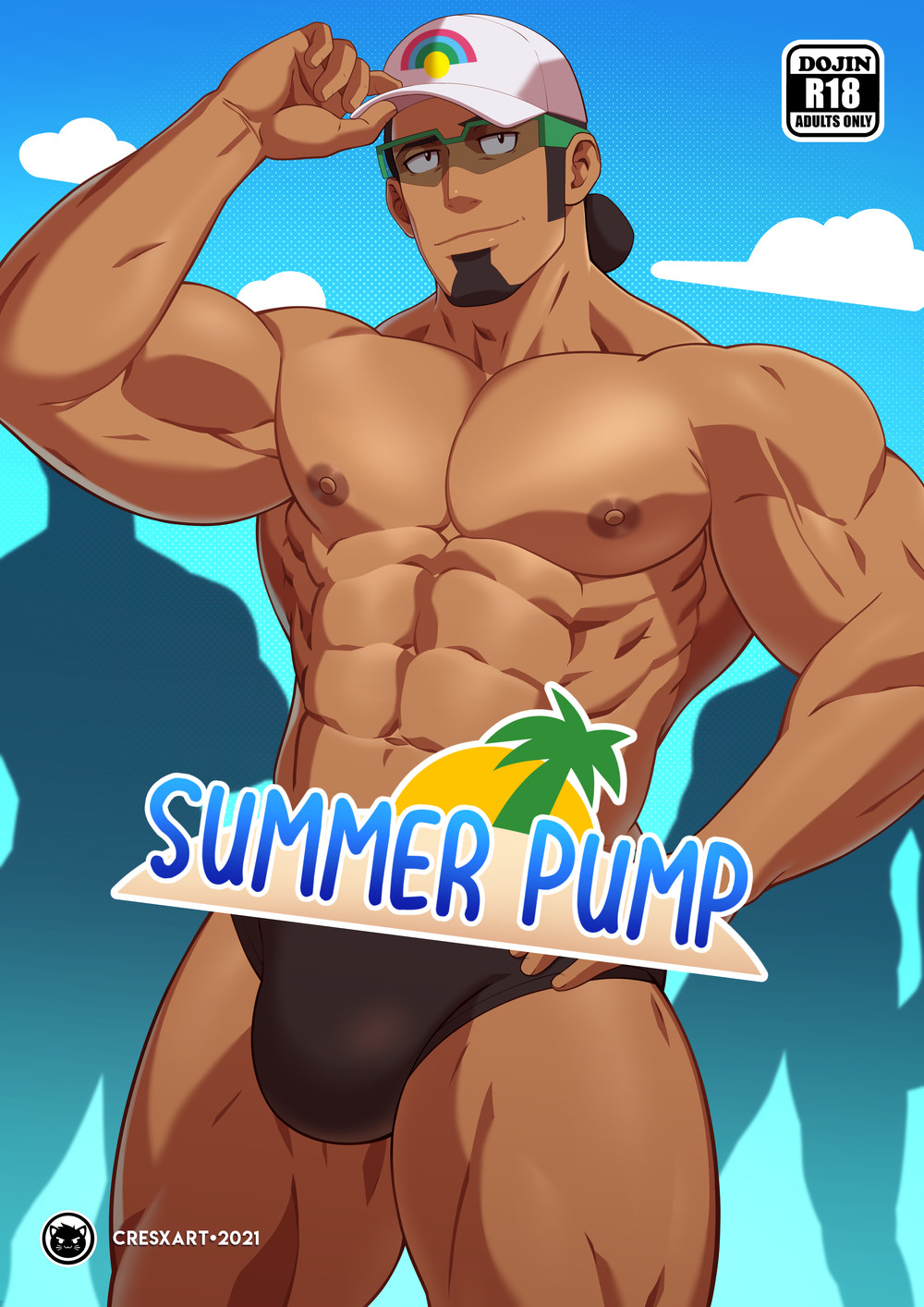 CG/Art] Cresxart – Pokémon ポケモン: Summer Pump (Professor Kukui ククイ博士) - Read  Bara Manga Online