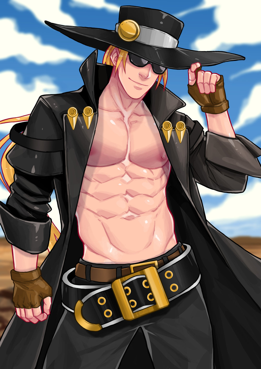 the dashing captain with his signature coin