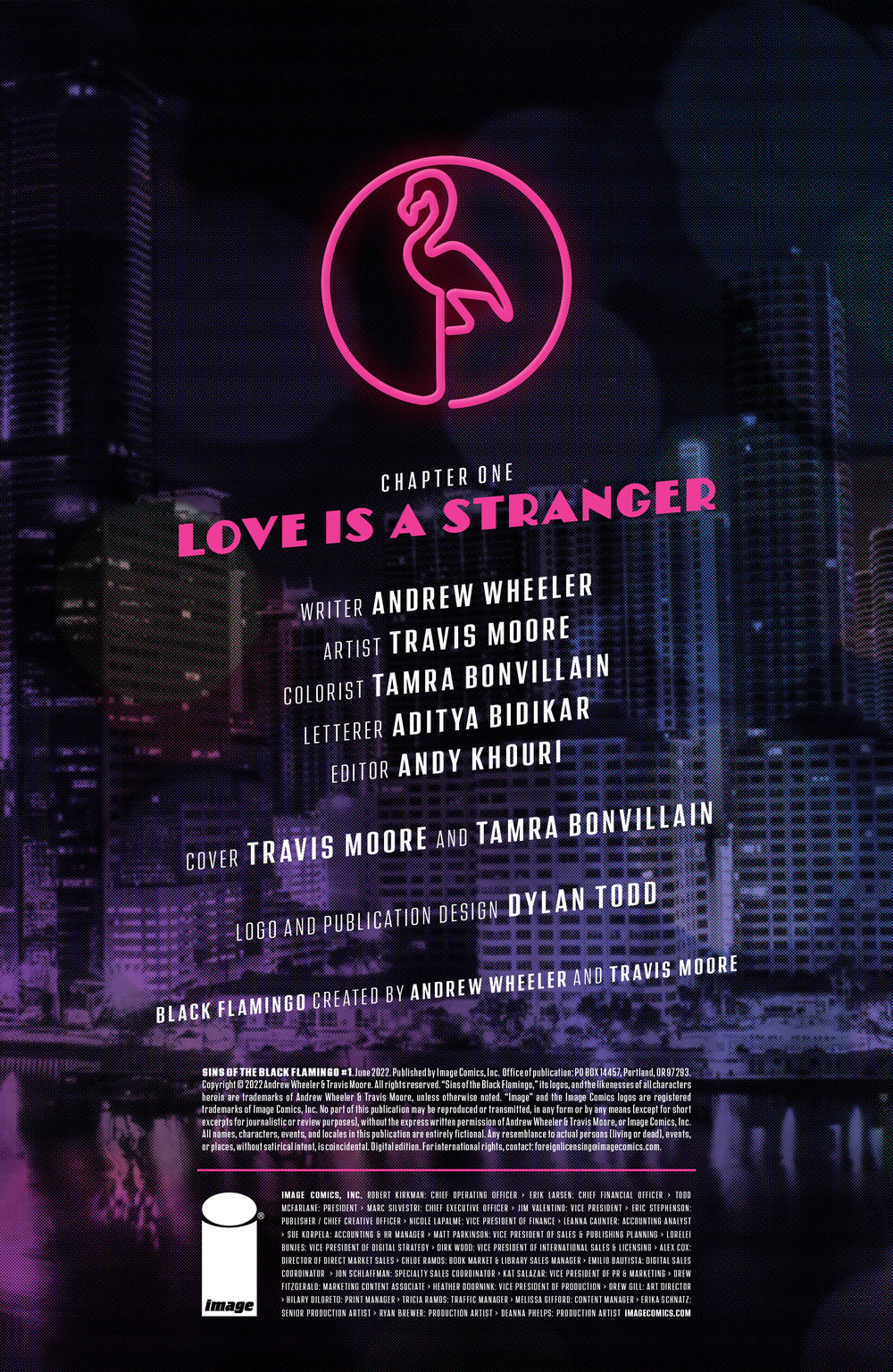 Andrew Wheeler Travis Moore Sins of the Black Flamingo 1 Love is a Stranger