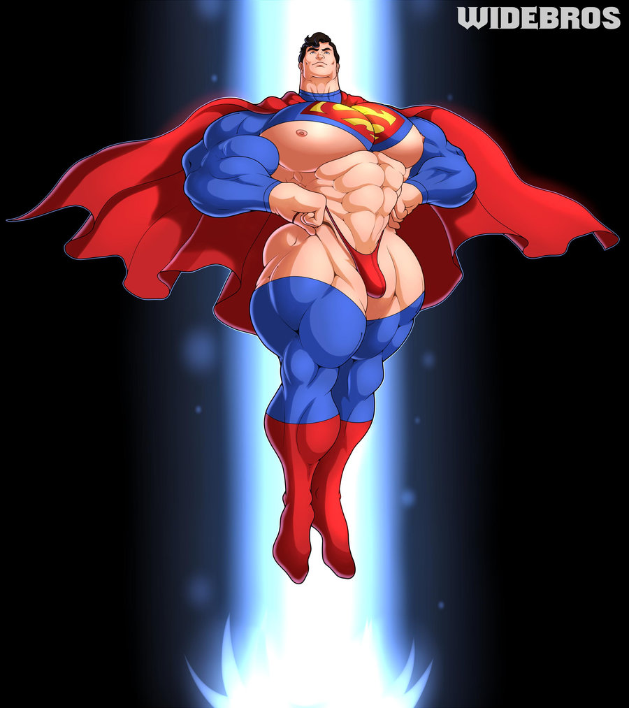 WideBros DC Comics Thongs of Justice Batman Bruce Wayne x Superman Kal-El Clark Kent