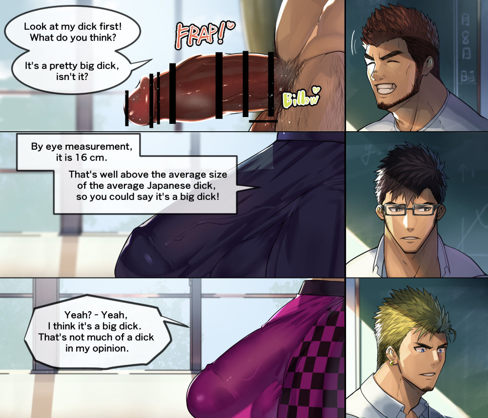 Comparing dick size yaoi