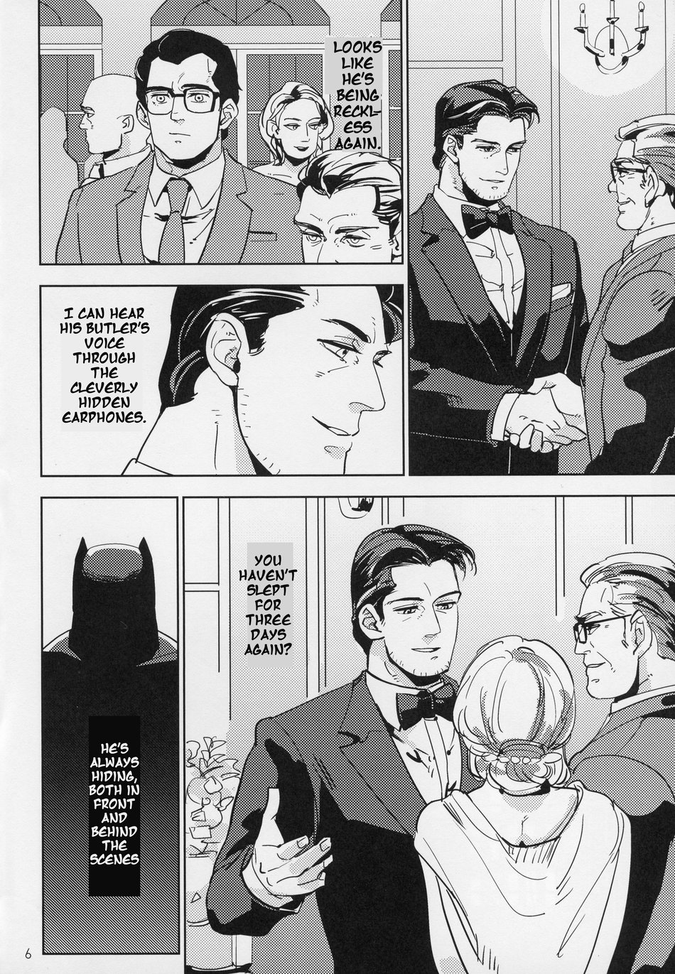 Umesyu うめしゅ DC Comics Hard Work Hero Superman Clark Kent x Batman Bruce Wayne