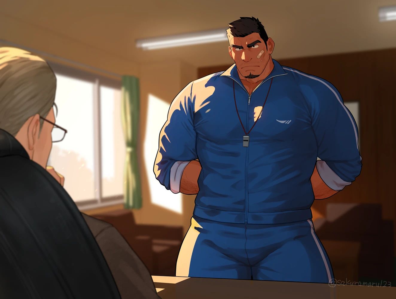 Sakuramaru さくらまる Higeudon ひげうどん In the Principal's Office 校長室での出来事(露出まで) Sakuramaru さくらまる Higeudon ひげうどん In the Principal's Office 校長室での出来事(露出まで)